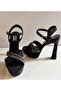 Plated Stone Platform High Heeled Evening Dress Shoes 13Cm-Feli̇syabuti̇k - 5