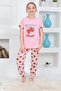 Girls' 100% Natural Cotton Short Sleeve Quality Pajama Set - 4