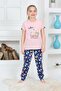 Girls' 100% Natural Cotton Short Sleeve Quality Pajama Set - 3