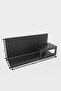 Desktop Pen Holder Organizer Multipurpose Metal Desktop Organizer with Phone Holder Black 30X11X13 cm - 7