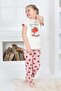 Girls' 100% Natural Cotton Short Sleeve Quality Pajama Set - 3