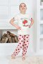 Girls' 100% Natural Cotton Short Sleeve Quality Pajama Set