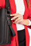Women's Double Compartment Hand and Shoulder Bag Ald.6752 Black - 3