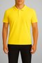 Unisex Yellow Short Sleeve Polo Neck Lacoste T-Shirt – School High School Adult Suitable for Use 100% Cotton
