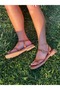 Melinta Women's Flip Flops Ring Detail Sandals - 4