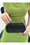 Women's Black Wavy Evening Dress Clutch Portfolio Bag - 5