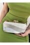 Women's Gold Snake Leather Evening Dress Clutch Portfolio Bag - 3