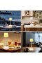 2-Piece Height Adjustable LED Desk Lamps – Dimmable, USB Rechargeable, Wireless Touch Table - 2