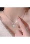 5 Pieces Minimalist Necklace Set Modern Jewelry with Pearl and Stone Detail Suitable for Casual and Stylish Combinations - 5
