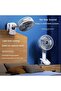 Portable Clip-On Fan, USB Rechargeable Battery Operated Desk Fan with 3 Speeds, 360° Rotatio - 4