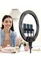 18" Soft Ring LED Light with Remote, 3 Phone Holders, 2700K-6500K Color Temp, USB Charging, S - 2