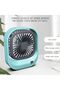 Small Desk Fan - Portable Rechargeable USB Table Fan with 3 Speed Settings - 8