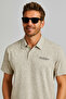 J&J Men's Polo Neck T-Shirt Melange - 4