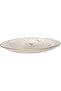 Decorative Glass Serving Plate with Spiral Pattern, Clear with Gold Trim, 21cm - 2