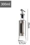 Glass Olive Oil Dispenser Bottle – Transparent Leak-Proof Oil & Vinegar Cruet with Stainles - 2
