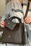 Original Just Polo Special Design Large Size Casual Hand Knitted Wide Strap 4 Compartment Women's Shoulder Bag
