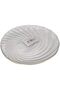 Decorative Glass Plate with Swirl Pattern, 16cm, Gold Trim, White - 8