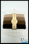4-Piece Thick and Extra Wide Rubber Buckle |   Seamless Flexible Structure |   Children & Adult Compatible Coffee Tone - 2