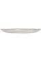 Decorative Glass Plate with Swirl Pattern, 16cm, Gold Trim, White - 6