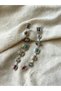 Colorful Zircon Stone Stainless Steel Dangle Women's Earrings – Tarnish Resistant, Water Resistant - 2