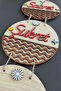 Be Patient, Be Thankful, Pray 2D Mdf Laser Cut Maple Walnut Door and Wall Ornament - 4
