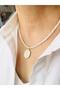 Natural Stone Vintage Necklace 44 cm - 3