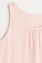 Light Pink 100% Cotton Muslin Fabric Long Pocket Women's Dress – Summer Comfortable and Stylish Model - 5