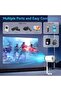 Smart Mini Projector, 1080P 4K HD, WiFi 6, Bluetooth 5.2, 90° Retractable Stand, Android 11. - 6