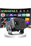 Portable Mini Projector with Stand, Android 11 WiFi Projector Full HD 4K Support - 4