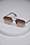 Mars Unisex Women's Men's Uv400 Protected Square Frameless Metal Glass Pilot Sunglasses