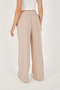 Linen Blended Loose Cut Trousers with Elastic Waist (Original Fit) - 4