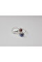 5 Pieces Adjustable Children's Rings with Flowers and Stones - 2