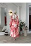 Kahma Chiffon Dress Coral 25Y13167 - 8