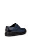 Men's Genuine Leather Navy Blue Casual Shoes - 2