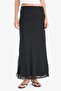 Regular Waist Lined Chiffon Polka Dot Pencil Maxi Skirt F9420Ax25Sm - 4