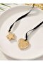 Minimalist Ribbon Necklace with Heart and Star - 2