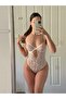 Silver Seduce Dantel Bodysuit