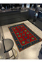 Mosso Red Themed Traditional Detailed Ethnic Patterned Woven Base Vintage Decorative Carpet Mosso177 - 2