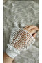 White Geometric Pattern Oversleeve