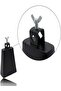 Metal Cowbell – Steel Hand Percussion Instrument with Handle & Stick - 5