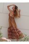 Gazelle Boho Gypsy Dress / Camel - 4