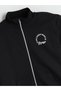 Lcw Kids Black Stand Collar Girl Tracksuit Suit - 3