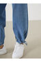 Trendlucky Women's Jogger Jean Pants with Elastic Waist and Difference in Color - 3
