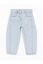 New Season Girls' Jean Trousers with Elastic Waist - S5Ac58Z1 - 2