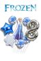 Frozen Elsa Silver Number Balloon Set Snow Queen Elsa Balloon Set 76cm Number Balloon