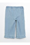 Elastic Waist Girl's Jean Trousers (S5) - 4