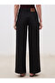 Black Wideleg Women's Jeans - 5