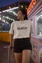 Men/Women 80S Child Transfer Printed Round Neck Short Sleeve T-Shirt - 2