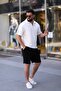 Men's Comfortable Fit Shorts Bottom Top Set