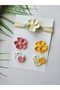 Newborn Baby Hair Clip and Bandana Handmade 5-Piece Baby Gift Set - 2